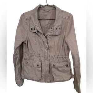 Aeropostale Women's Cargo Pocket Cotton Tan High End Jacket MINTY